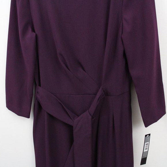 ⬇️$25 Tahari ArthurS. Levine Purple 3/4 Sleeve Dress - Picture 5 of 13